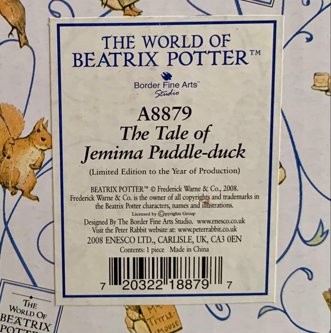 あひるのジマイマときつねの紳士100周年記念フィギュリン ピーターラビット