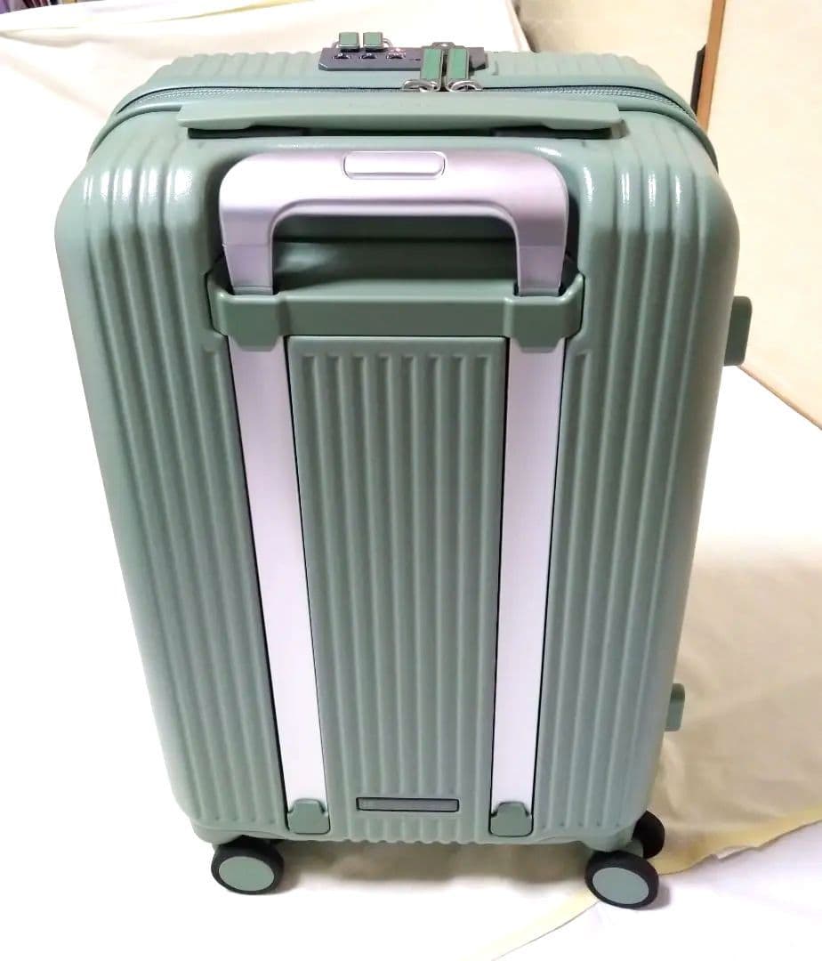 Innovator:グリーン ストライプデザイン キャリーケース　S38L