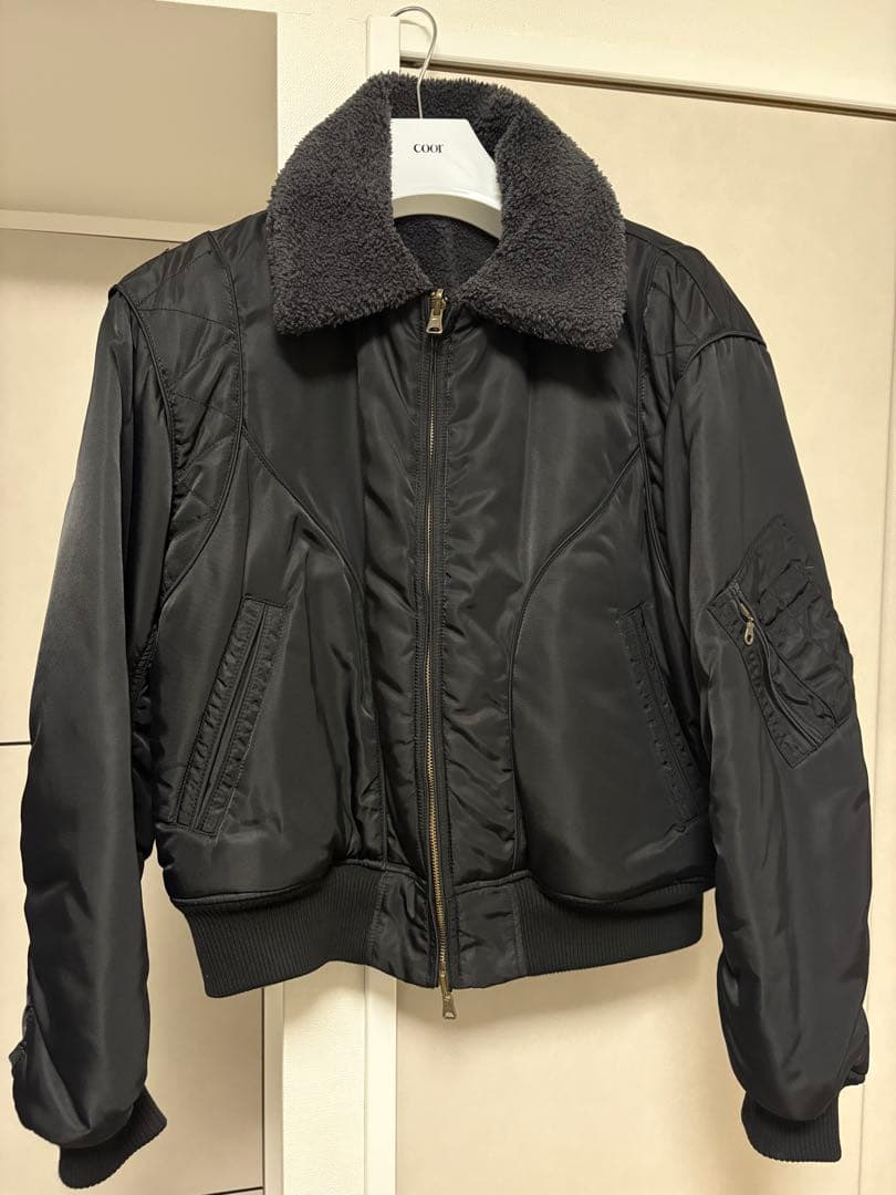 【完売品】coor(クアー) ボンバージャケット　リバーシブル　ブラック