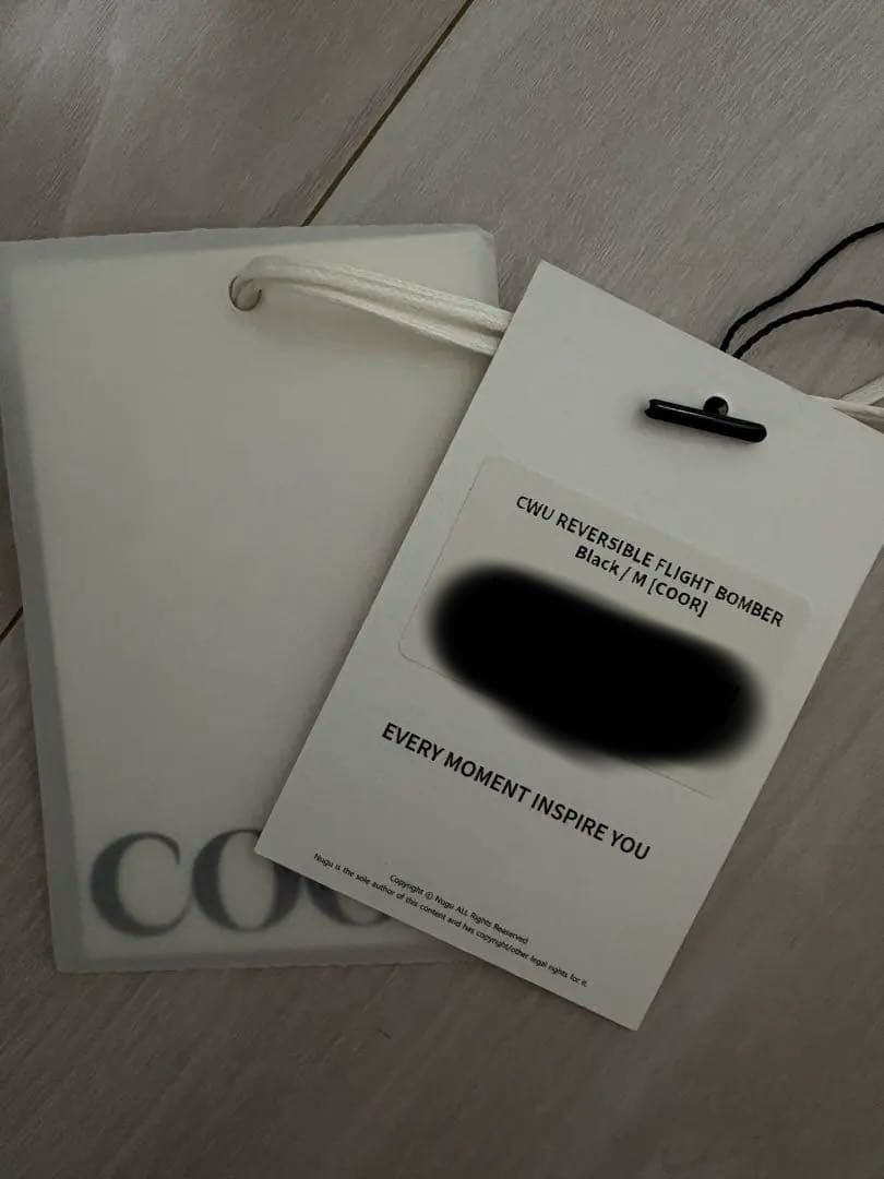 【完売品】coor(クアー) ボンバージャケット　リバーシブル　ブラック