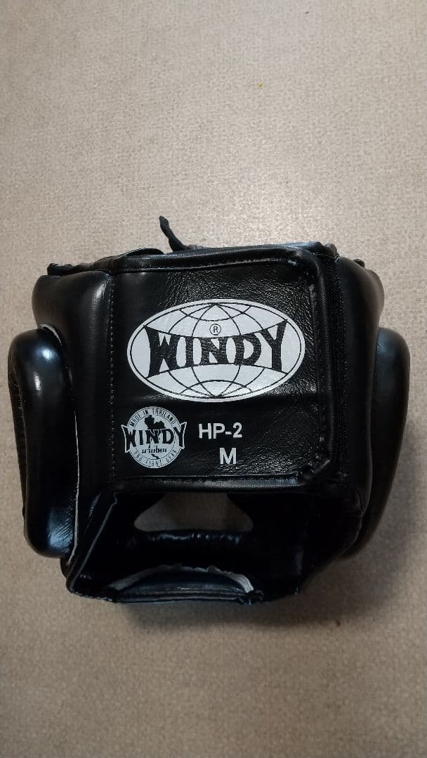 本革製WINDYヘッドギア HP-2 黒 M サイズ 新品 NP