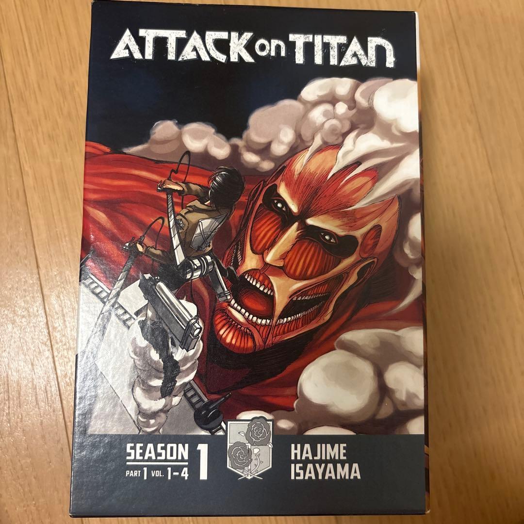 進撃の巨人 海外 英語版 1-4巻 ステッカー