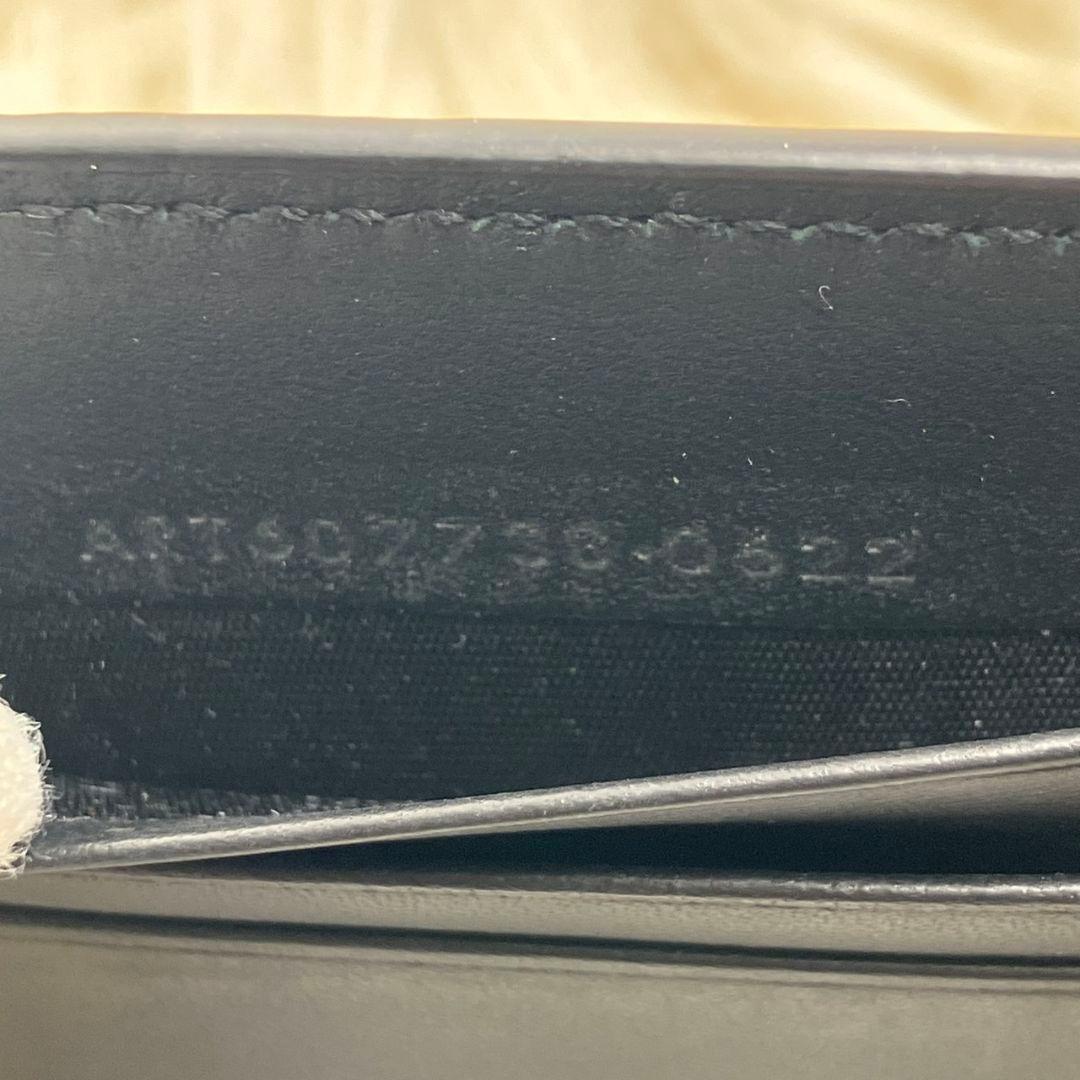 未使用級✨SAINT LAURENT マネークリップ　クロコ型押し　YSL 黒