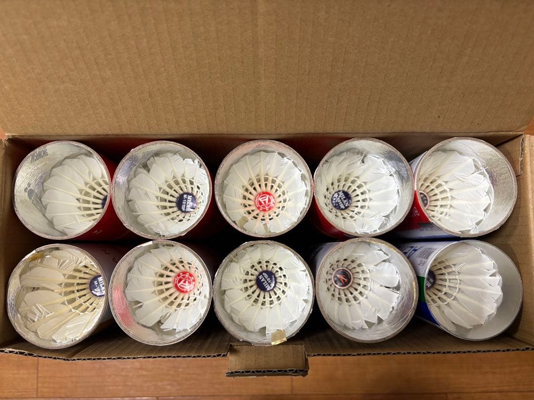 【中古】バドミントンシャトル480個（40ダース）ノック用等に