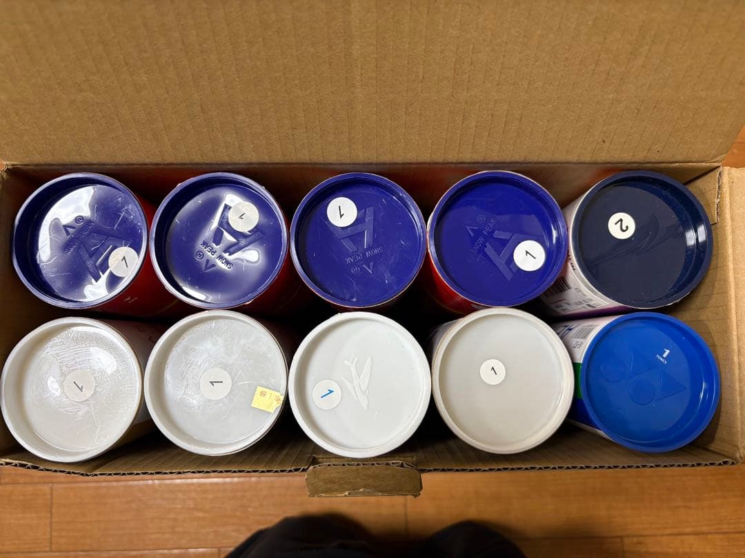 【中古】バドミントンシャトル480個（40ダース）ノック用等に