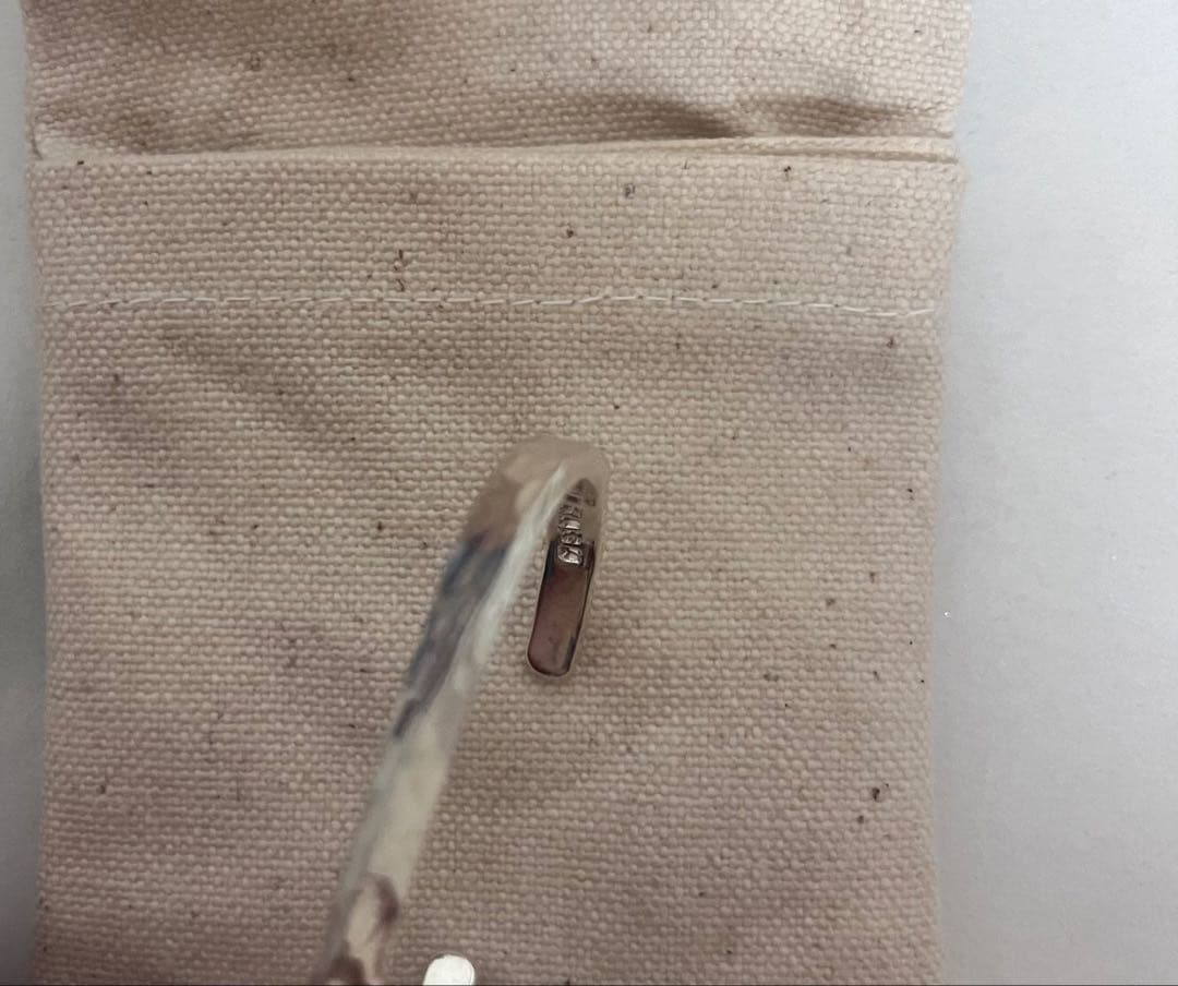 市松 シルバー バングル 女性向け