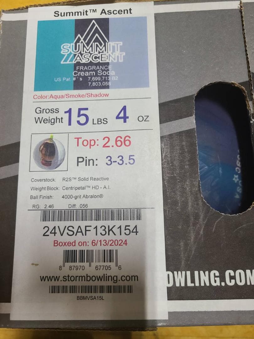 ストーム　サミットアセント　15ポンド　新品