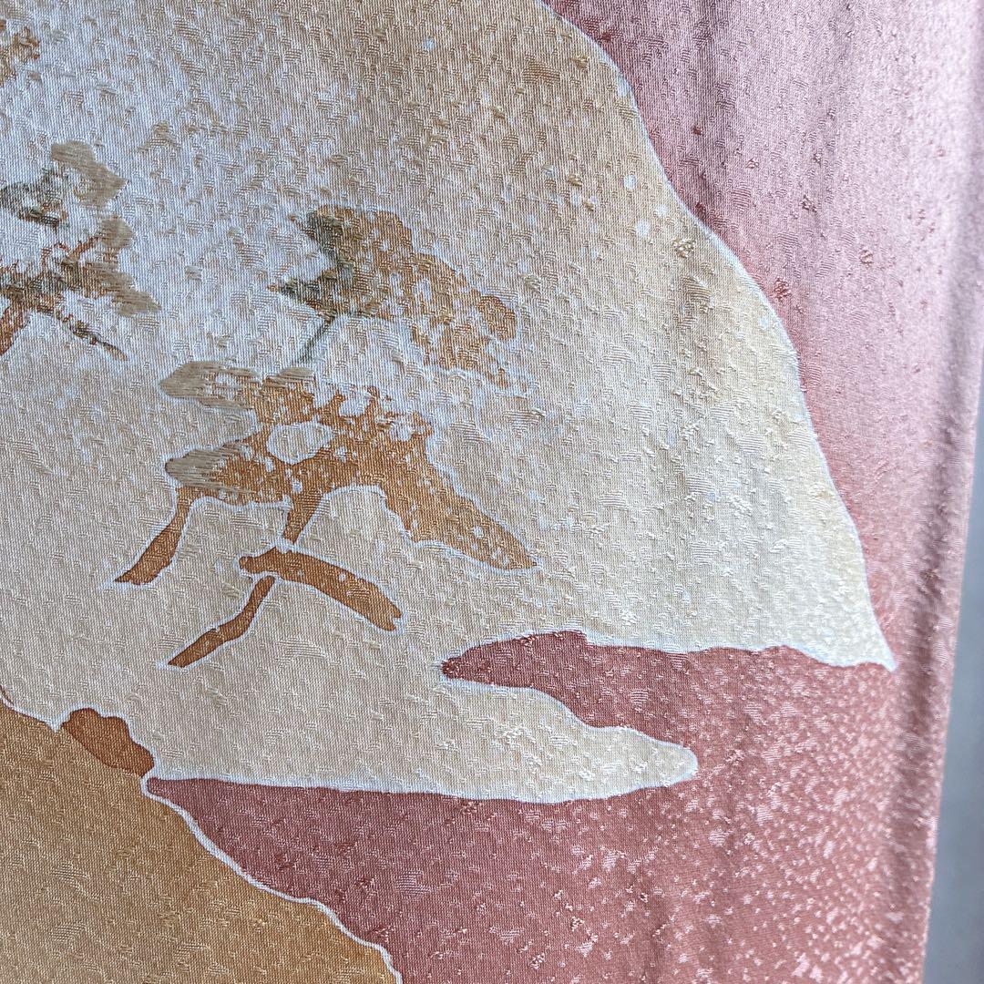 訪問着　フルセット　着物　正絹　和らぎ　刺繍　上品色　落款　J1