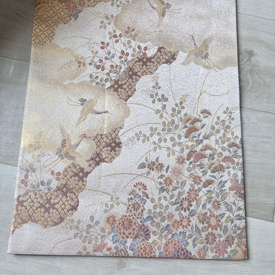 訪問着　フルセット　着物　正絹　和らぎ　刺繍　上品色　落款　J1