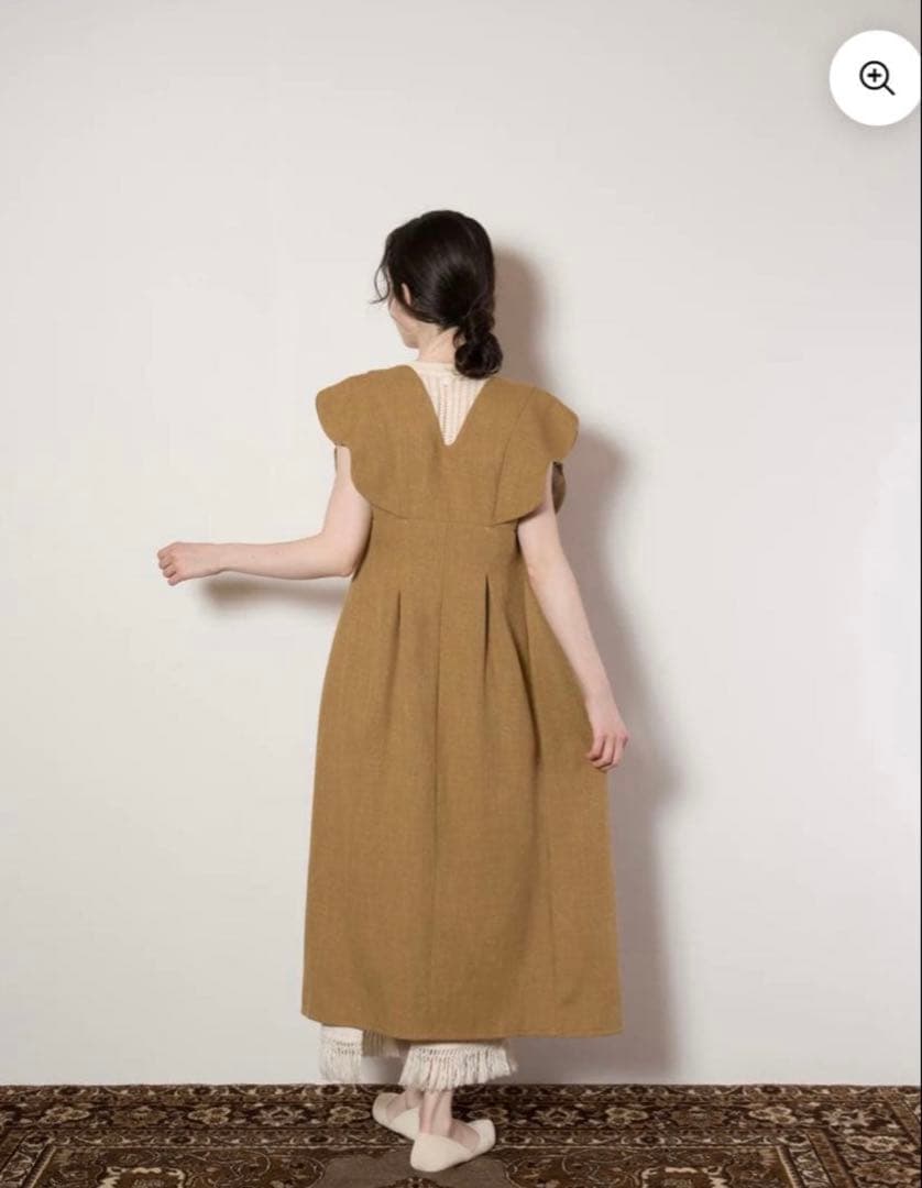 トップス euw nuance collar gilet / brown.