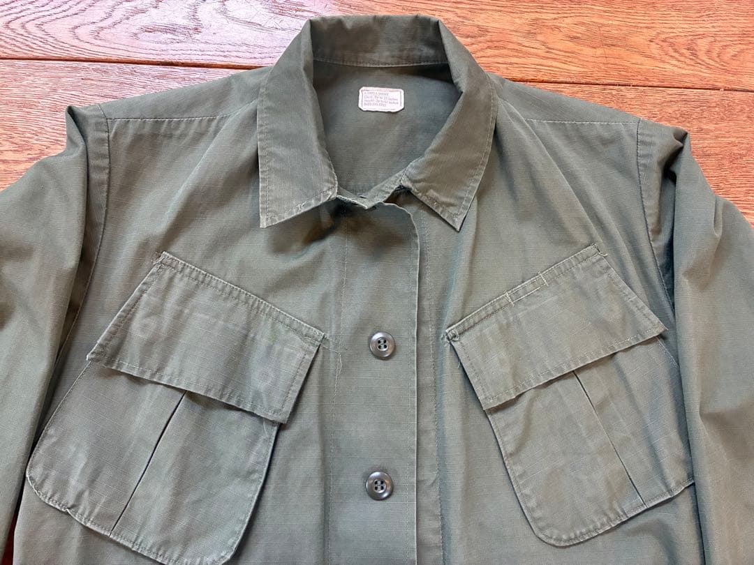 US.ARMYジャングルファティーグジャケット 5th XS-short 70s