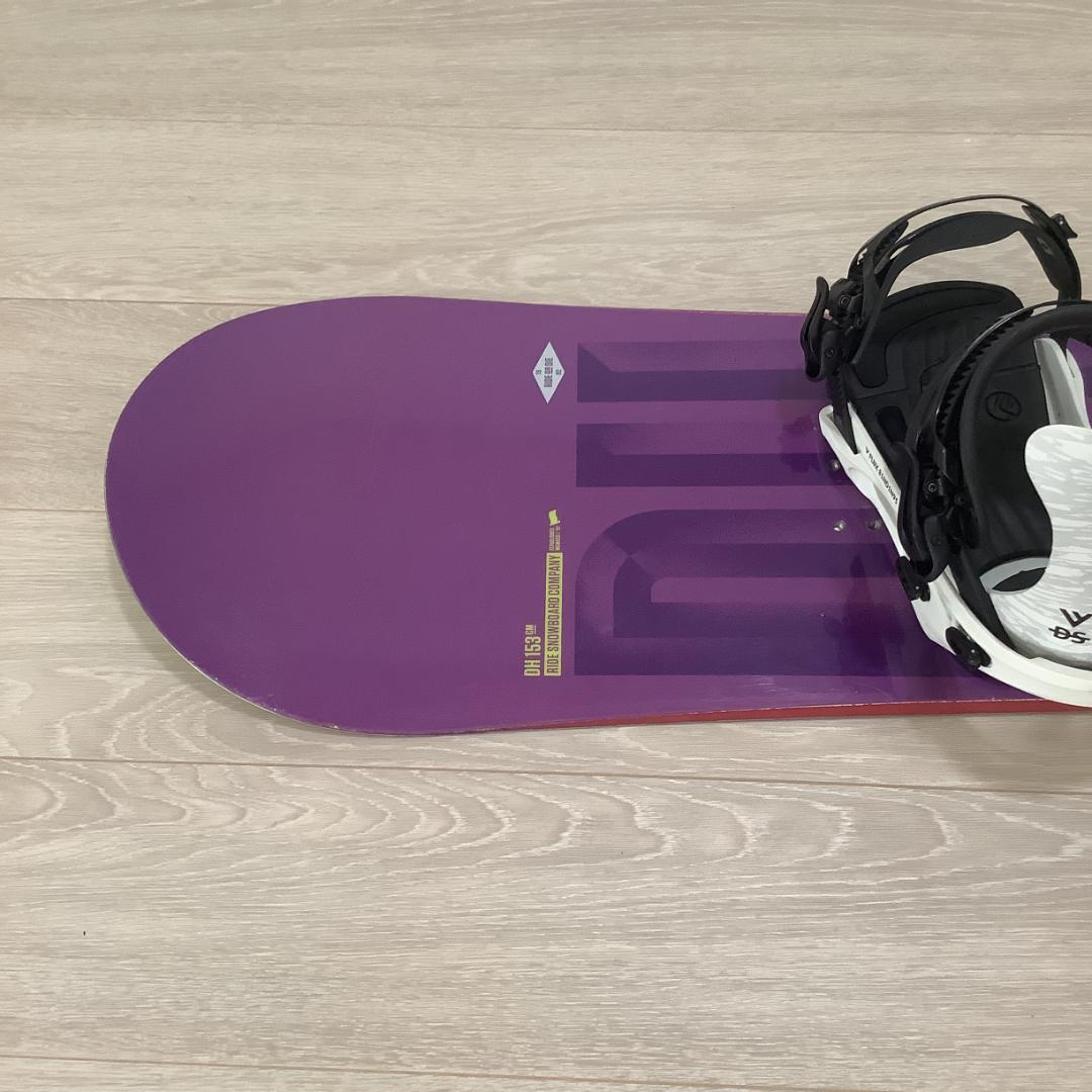 018RIDE DH 153cmFLUX DSメンズスノーボードセット初心者向き