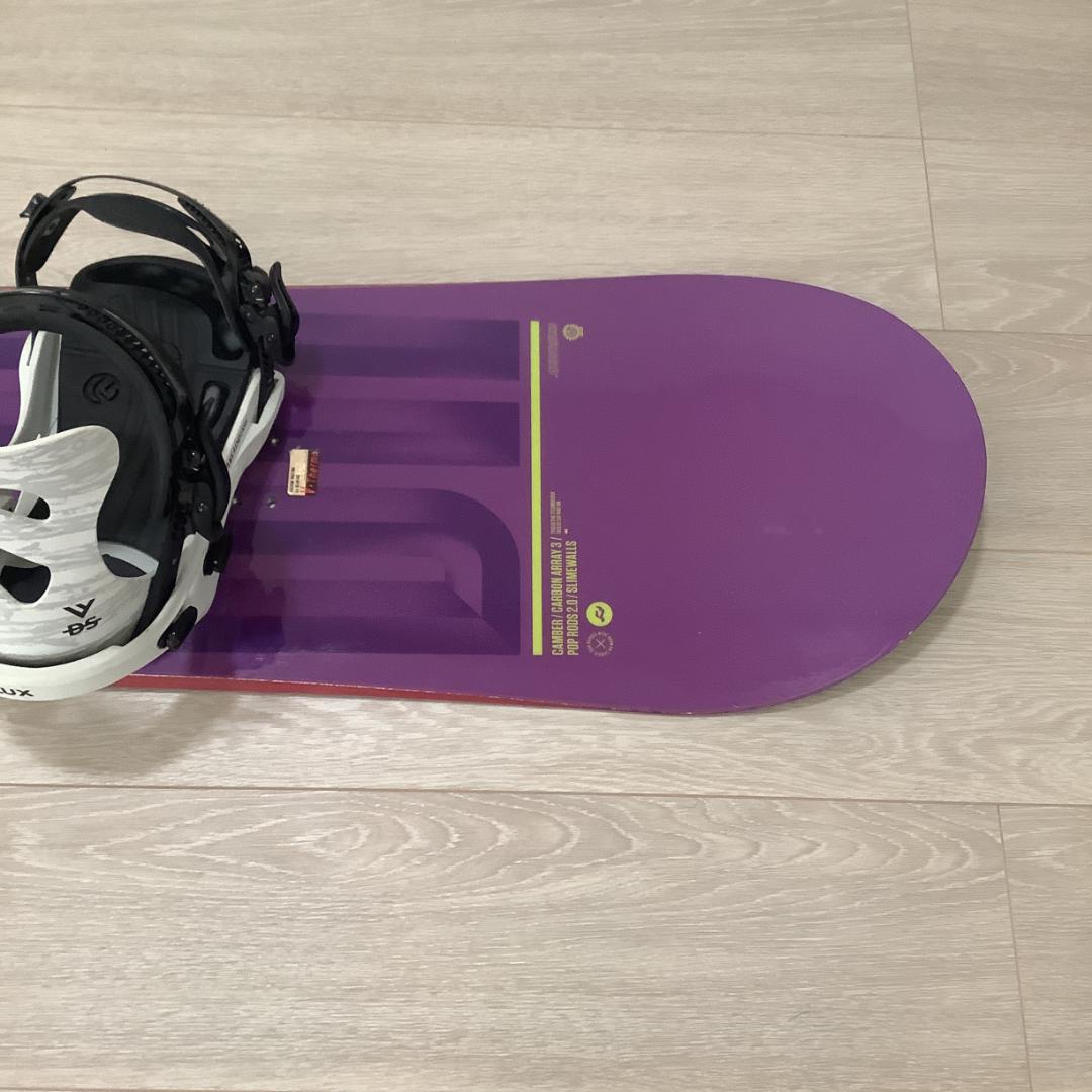 018RIDE DH 153cmFLUX DSメンズスノーボードセット初心者向き