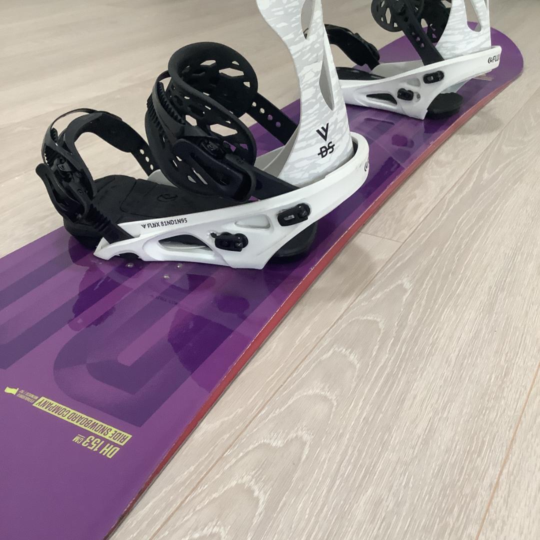 018RIDE DH 153cmFLUX DSメンズスノーボードセット初心者向き