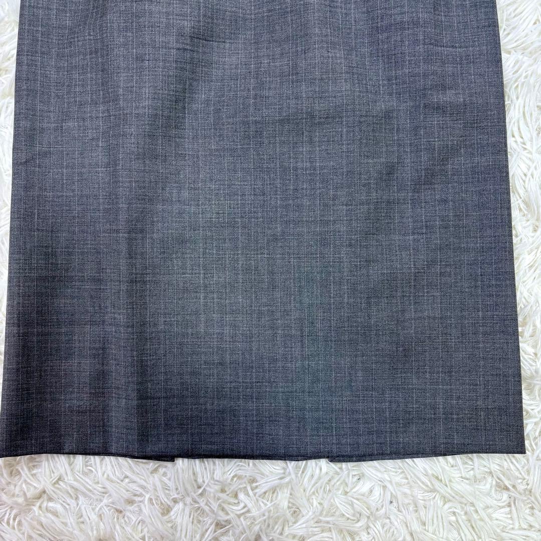 美品 近年モデル Theory スカートスーツ セットアップ ストレッチ グレー