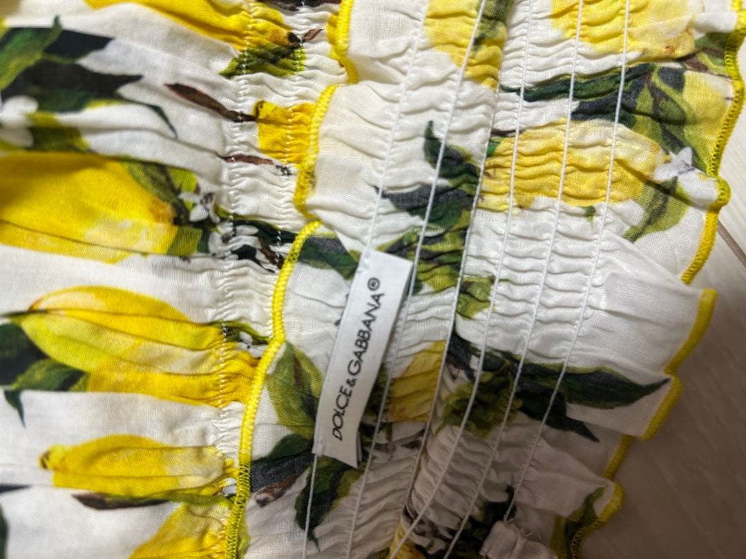 ドルチェアンドガッバーナ レモン柄　ワンピース