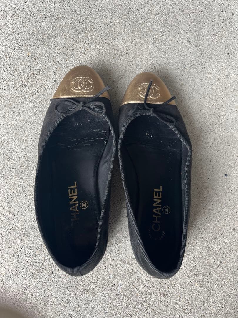 シャネル　フラットシューズ　37.5