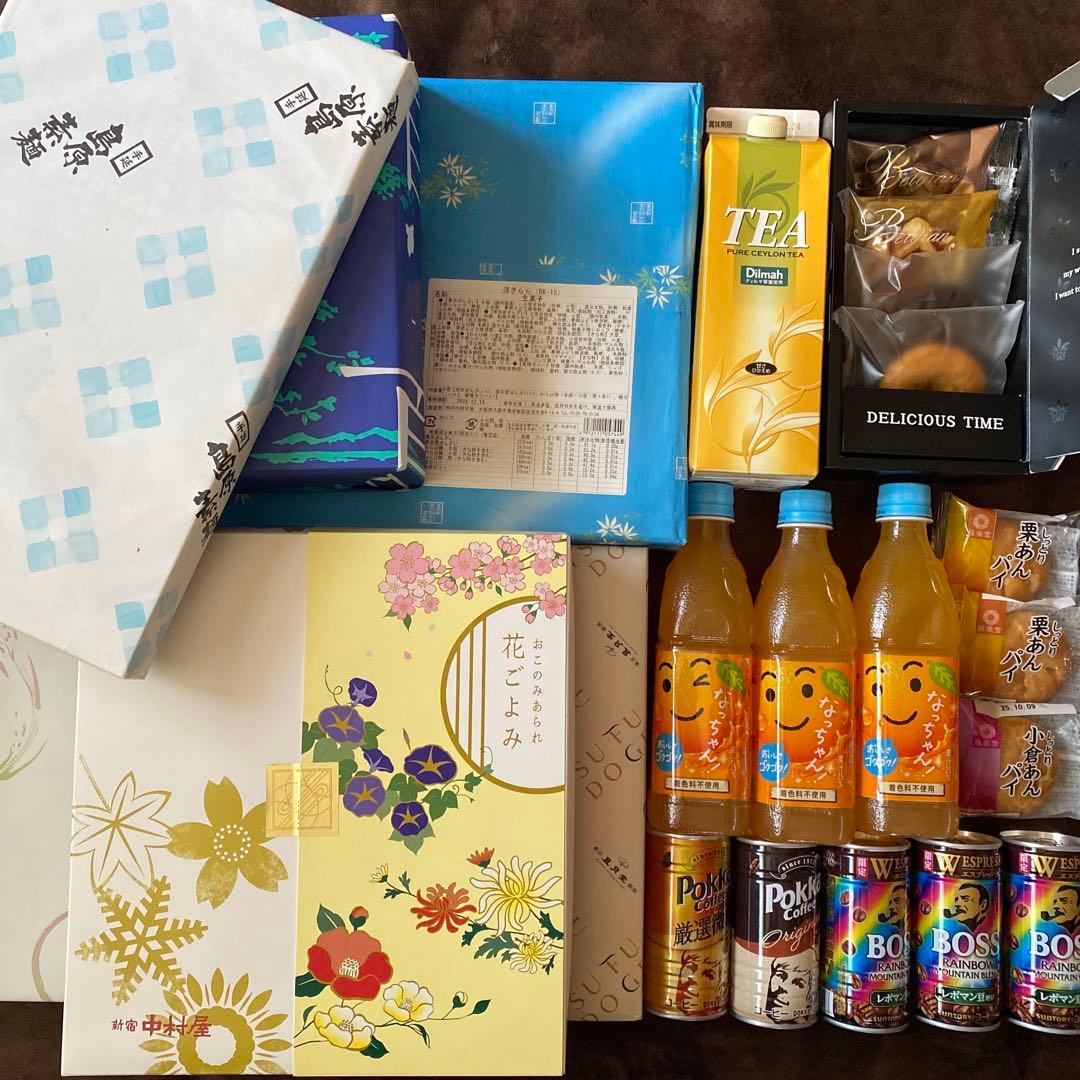 【色々な食品のまとめ売り】 素麺 ゼリー おかき 水ようかん 缶コーヒー 紅茶