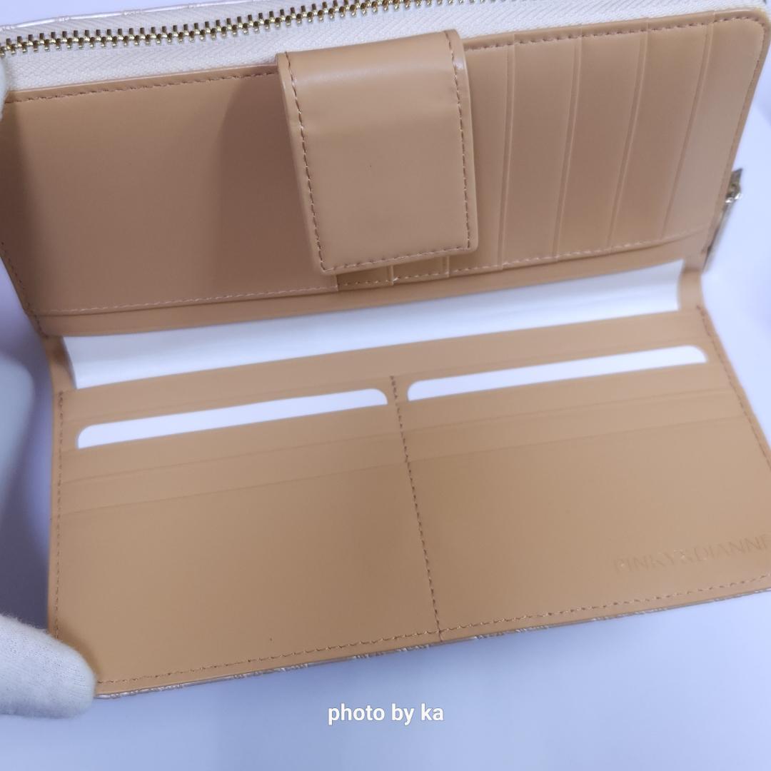 白 ピンキー&ダイアン Pinky&Dianne 長財布 新品 インフィニティ