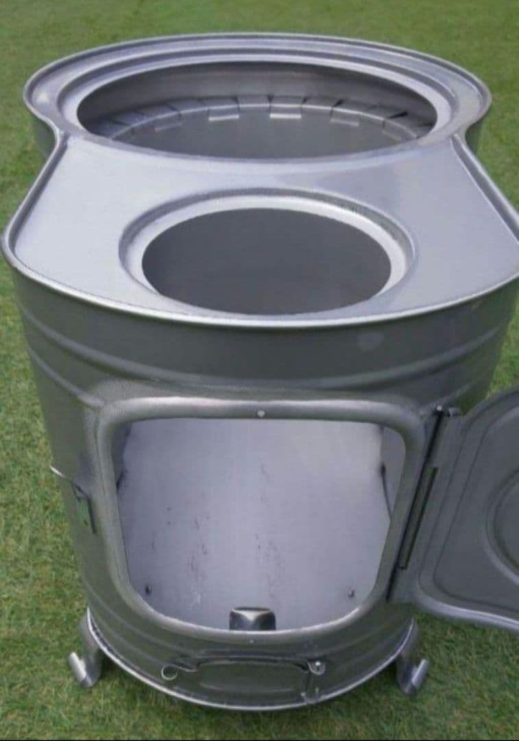 ★薪ストーブ 時計型 新品未使用 ★冬キャンプ冬BBQや災害時に