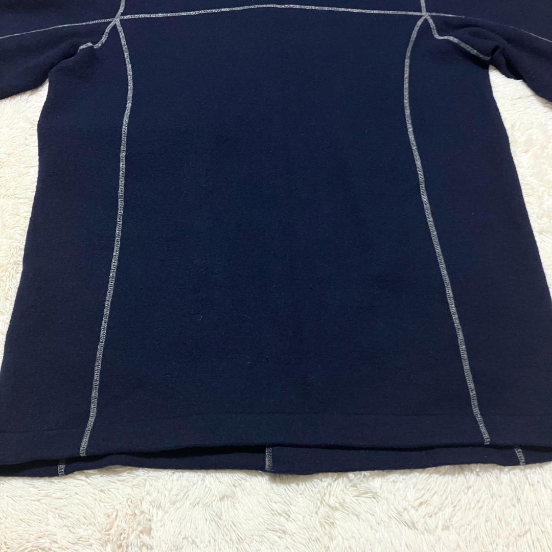 45rpm✨ オーバーサイズ ブランケットステッチ ウール スモックコート