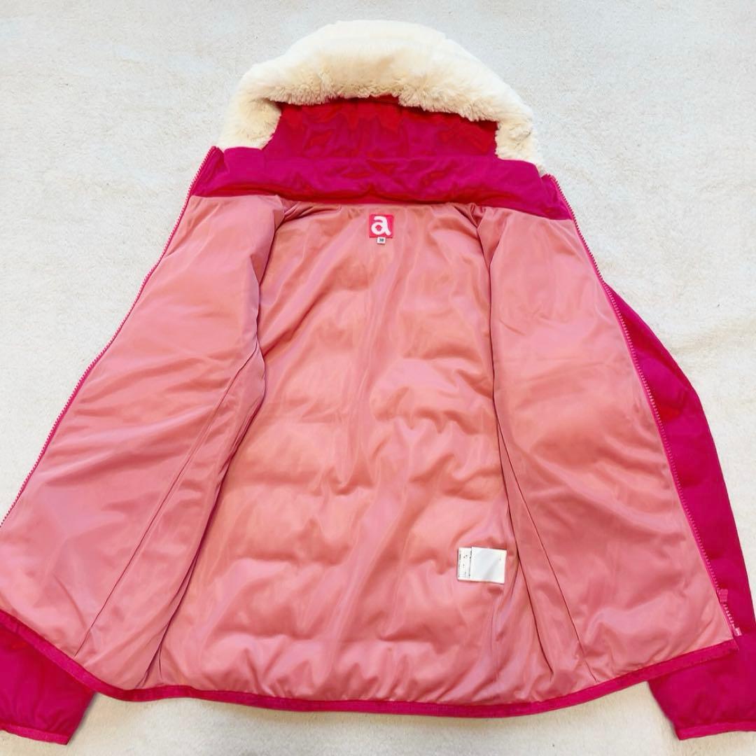 未使用級　近年　アルチビオ　中綿　ジャケット　フクロウ　ピンク　ファー　2WAY