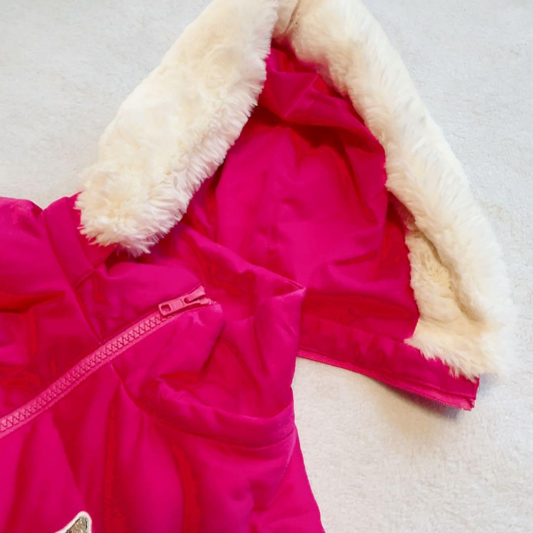 未使用級　近年　アルチビオ　中綿　ジャケット　フクロウ　ピンク　ファー　2WAY