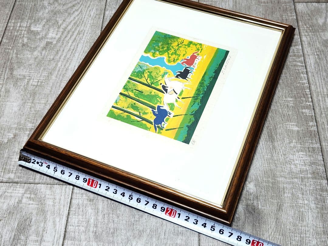 Serge Lassus セルジュラシス 乗馬 EA リトグラフ