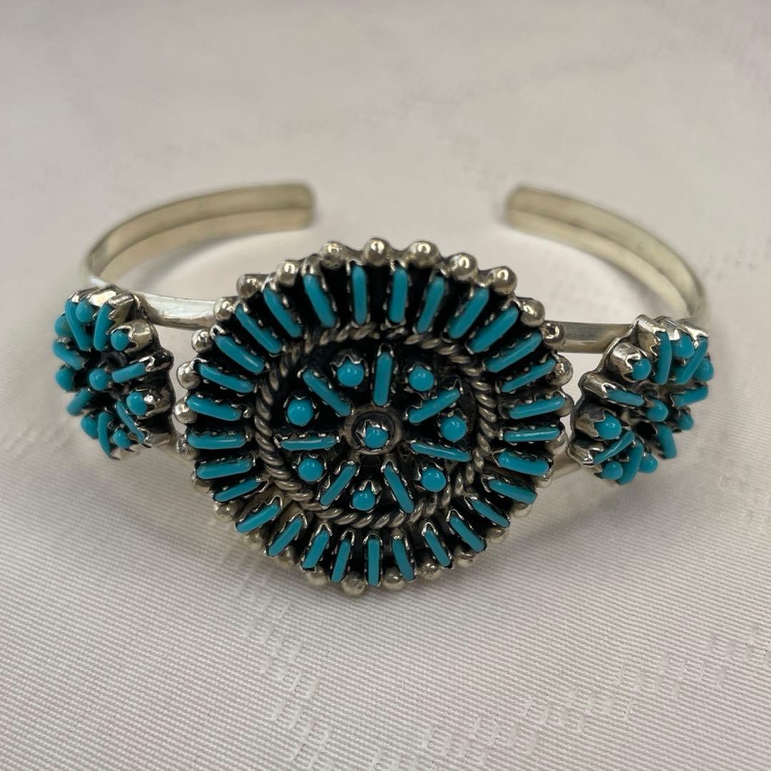 ズニ族スタイル ターコイズ バングル