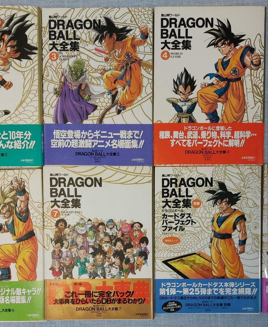 ドラゴンボール 大全集 & ポスター 全巻初版7冊、別冊2冊セット