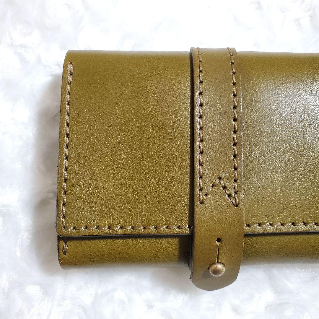 【未使用級】HERZ おめかしウォレット グリーン 現行 折財布