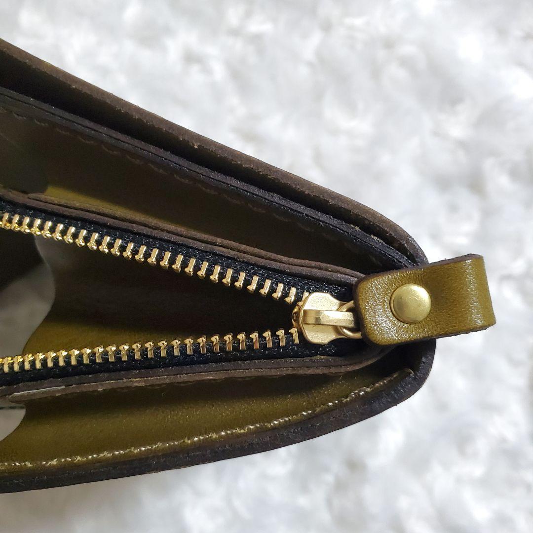 【未使用級】HERZ おめかしウォレット グリーン 現行 折財布