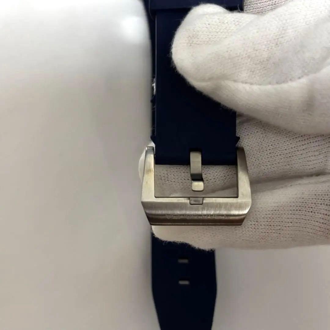 TSAR クロノグラフ ネイビー ラバーベルト 時計