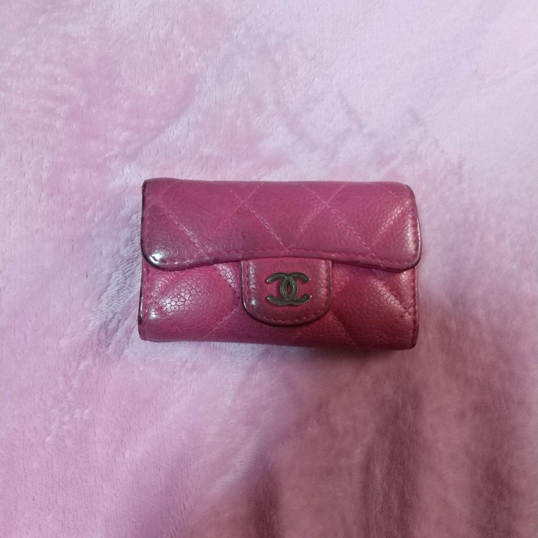 [寿司] CHANEL キーケース ピンク