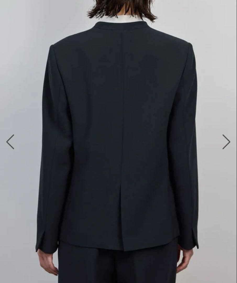 ROPE トリアセダブルクロスＶネックジャケット/イージーケア ネイビー スーツ