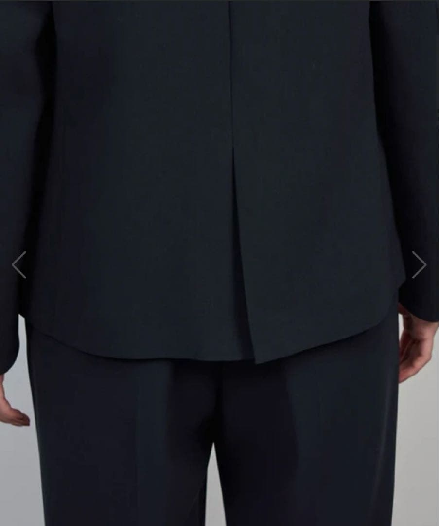 ROPE トリアセダブルクロスＶネックジャケット/イージーケア ネイビー スーツ