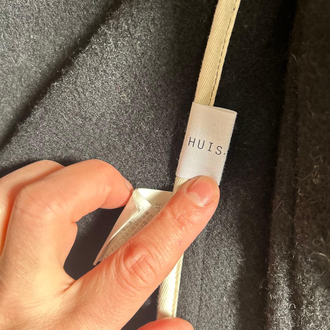 HUIS. 遠州織物　☆ウールフランネルコート