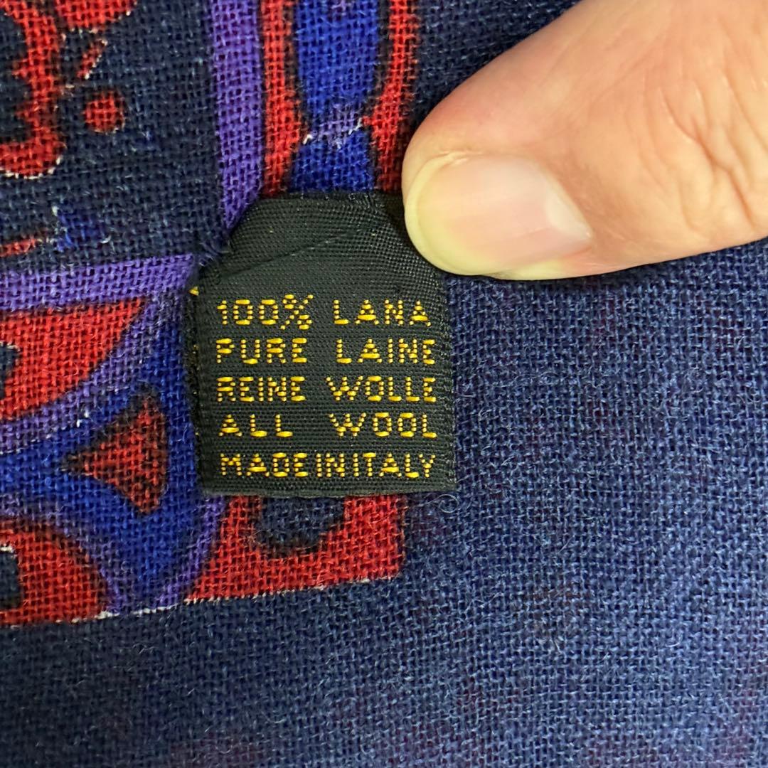 【フェンディ/FENDI】ウール素材 大判ショール ストール