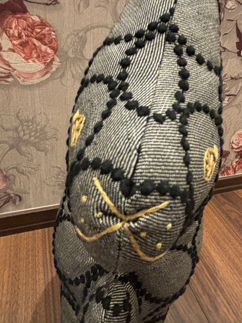 ポアロ 新品未使用 ミナペルホネン クッション tambourine 黒