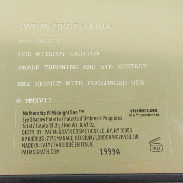 パットマクグラスラブス スターウォーズ コラボ アイシャドウパレット