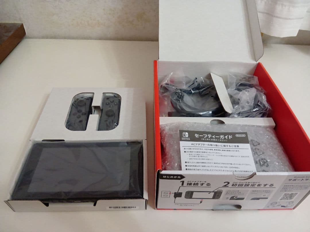 Nintendo Switch グレー 2025.3.28購入品 購入印有