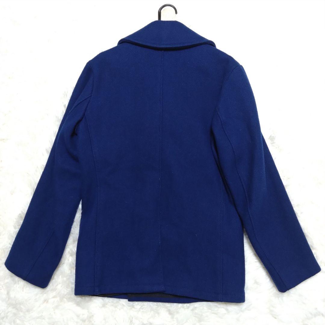 【美品 希少カラー】ショット ピーコート ジャケット ダブル ブルー M相当