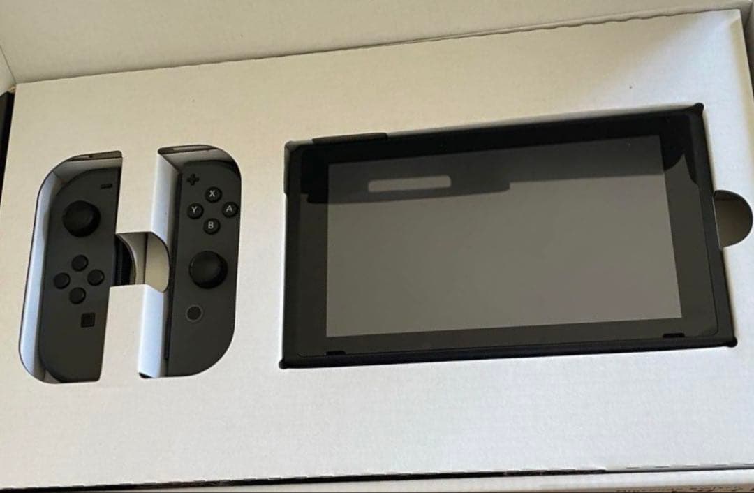 Nintendo Switch 本体 グレー　純正キャリングケース付き　美品