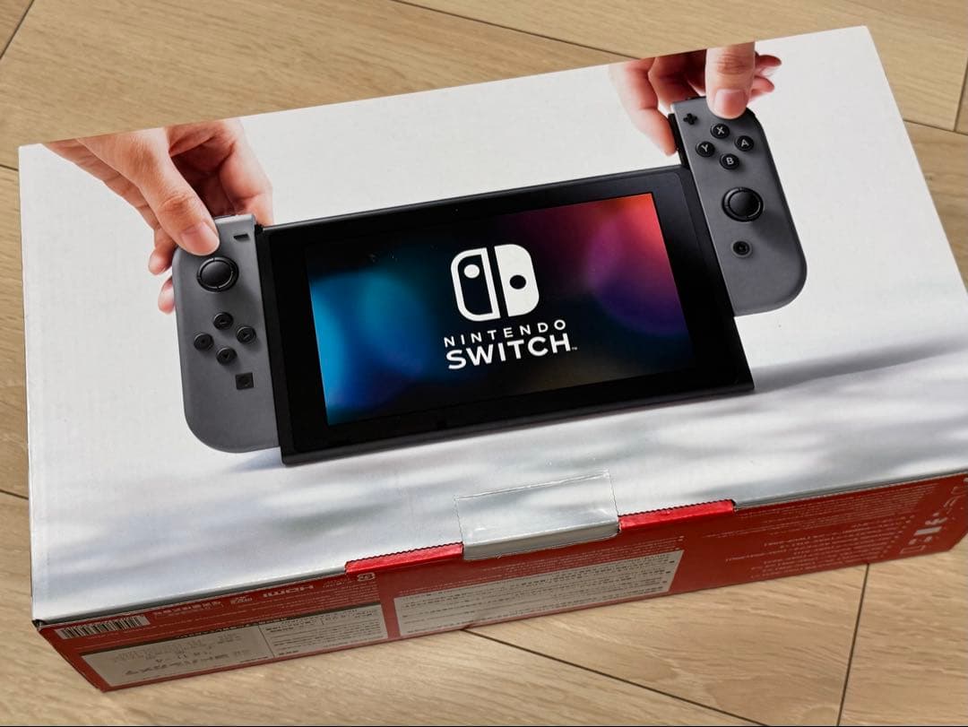 Nintendo Switch 本体 グレー　純正キャリングケース付き　美品