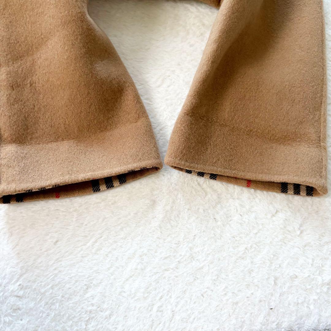 美品　バーバリーズ　チェスターコート　ノバチェック　カシミヤ M ベージュ