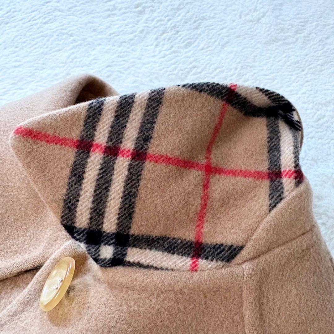 美品　バーバリーズ　チェスターコート　ノバチェック　カシミヤ M ベージュ