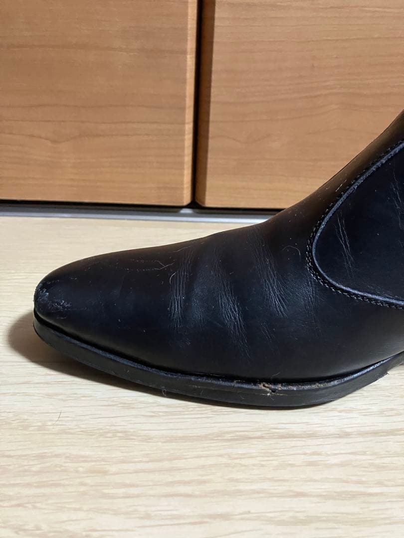 Simon Fournier ヒールブーツ サイドジップ メンズ スムース