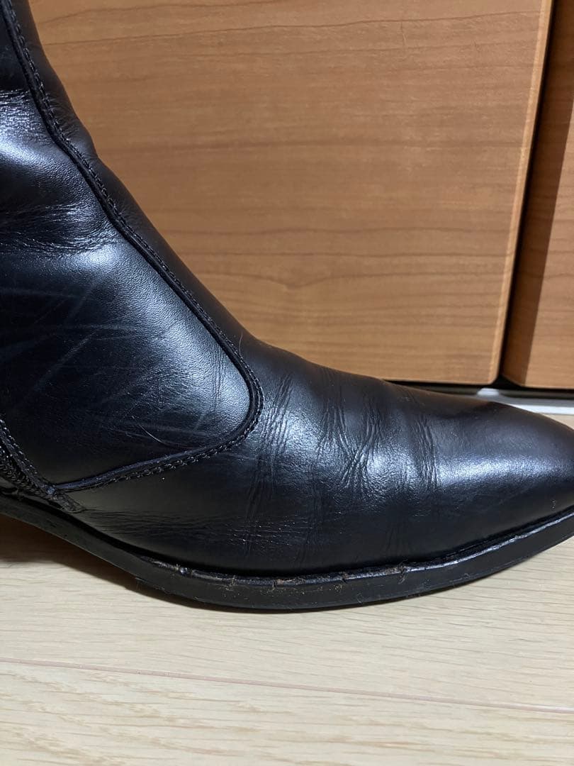 Simon Fournier ヒールブーツ サイドジップ メンズ スムース