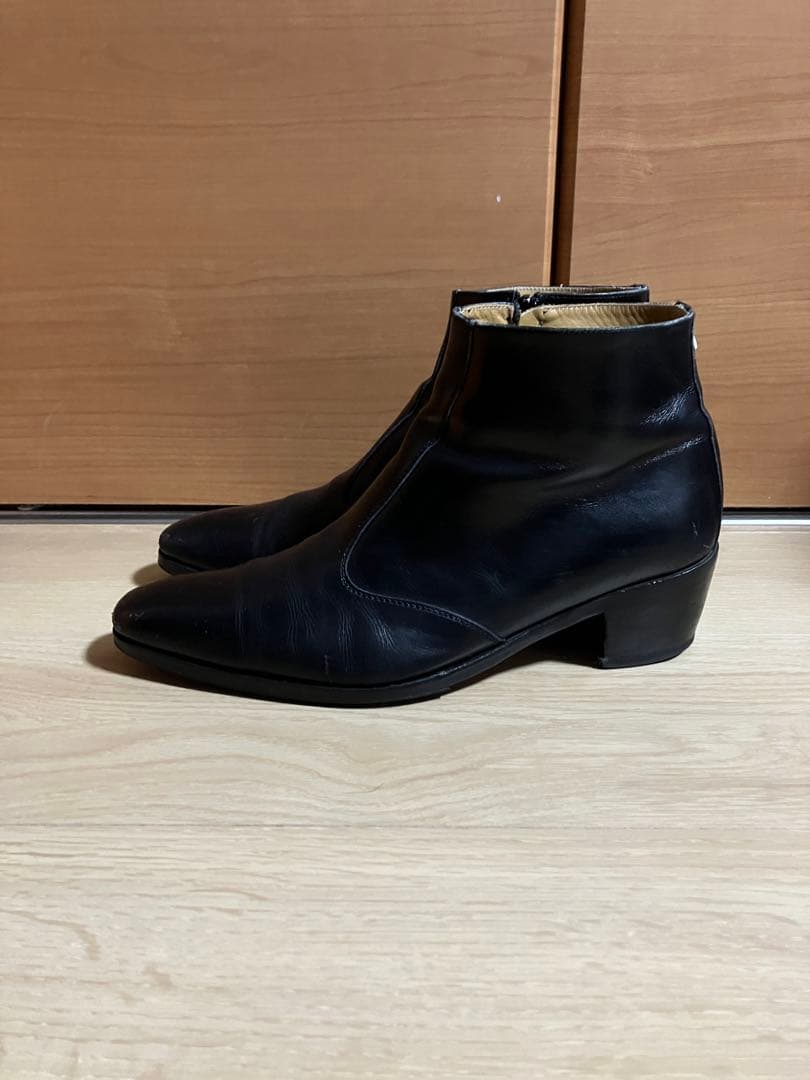 Simon Fournier ヒールブーツ サイドジップ メンズ スムース