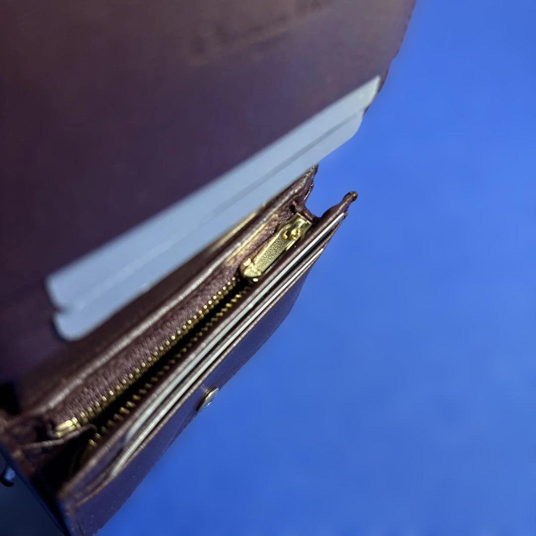 Christian Dior 二つ折り財布 ダークブラウン